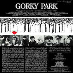 Gorky Park Soundtrack (James Horner) - CD Back cover