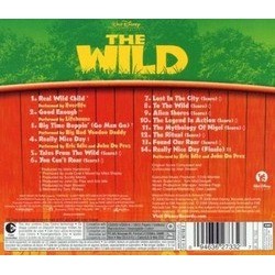 The Wild Soundtrack (Alan Silvestri) - CD Back cover