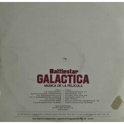 Battlestar Galactica Soundtrack (Stu Phillips) - CD Back cover