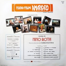 Amarcord Soundtrack (Nino Rota) - CD Back cover