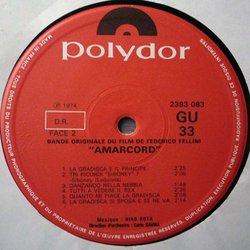 Amarcord Soundtrack (Nino Rota) - cd-inlay