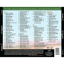 Out of Africa Soundtrack (John Barry) - CD Back cover