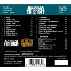 C'era una volta in America Soundtrack (Ennio Morricone) - CD Back cover