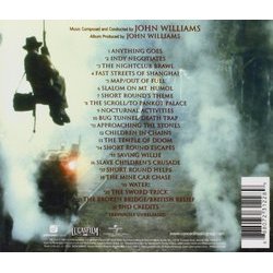 Indiana Jones and the Temple of Doom Soundtrack (John Williams) - CD Back cover