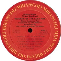 Raiders of the Lost Ark Soundtrack (John Williams) - cd-inlay