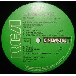 Il Gattopardo Soundtrack (Nino Rota) - cd-inlay