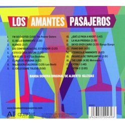 Los Amantes Pasajeros Soundtrack (Alberto Iglesias) - CD Back cover