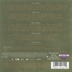 The Lord of the Rings: The Return of the King Soundtrack (Howard Shore) - CD Back cover