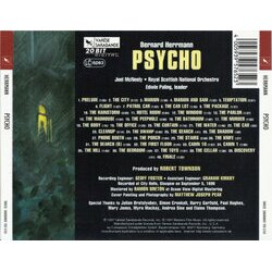 Psycho Soundtrack (Bernard Herrmann) - CD Back cover