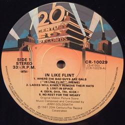 In Like Flint Soundtrack (Jerry Goldsmith) - cd-inlay