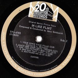 In Like Flint Soundtrack (Jerry Goldsmith) - cd-inlay