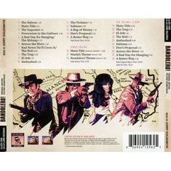 Bandolero! Soundtrack (Jerry Goldsmith) - CD Back cover