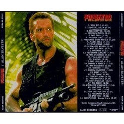 Predator Soundtrack (Alan Silvestri) - CD Back cover