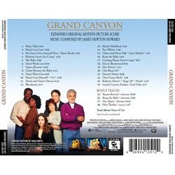 Grand Canyon Soundtrack (James Newton Howard) - CD Back cover