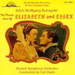 The Private Lives of Elizabeth and Essex Soundtrack (Erich Wolfgang Korngold) - CD cover