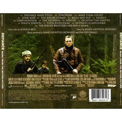 Defiance Soundtrack (James Newton Howard) - CD Back cover