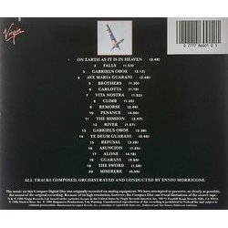 The Mission Soundtrack (Ennio Morricone) - CD Back cover