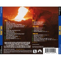 Patriot Games Soundtrack (James Horner) - CD Back cover