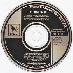 Halloween II Soundtrack (John Carpenter, Alan Howarth) - cd-inlay