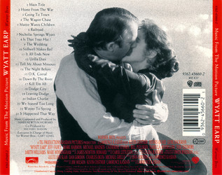 Wyatt Earp Soundtrack (James Newton Howard) - CD Back cover