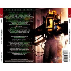 Aliens Soundtrack (James Horner) - CD Back cover