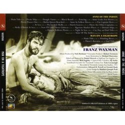 Anne of the Indies / Man on a Tightrope Soundtrack (Franz Waxman) - CD Back cover