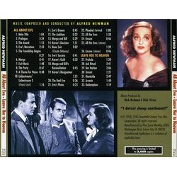 All About Eve / Leave Her to Heaven Soundtrack (Alfred Newman) - CD Back cover