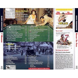 Never So Few/7 Women Soundtrack (Elmer Bernstein, Hugo Friedhofer) - CD Back cover