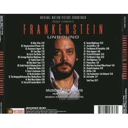 Frankenstein Unbound Soundtrack (Carl Davis) - CD Back cover