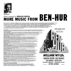 More Music from Ben-Hur Soundtrack (Mikls Rzsa) - CD Back cover