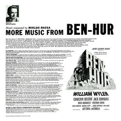 More Music from Ben-Hur Soundtrack (Mikls Rzsa) - CD Back cover