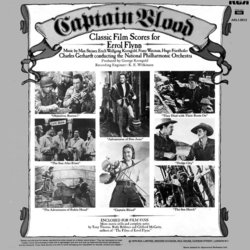 Captain Blood: Classic Film Scores for Errol Flynn Soundtrack (Hugo Friedhofer, Erich Wolfgang Korngold, Max Steiner, Franz Waxman) - CD Back cover