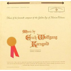 Music by Erich Wolfgang Korngold Soundtrack (Erich Wolfgang Korngold) - CD cover