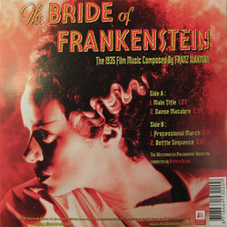 The Bride of Frankenstein Soundtrack (Franz Waxman) - CD Back cover