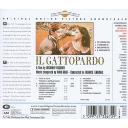 Il Gattopardo Soundtrack (Nino Rota) - CD Back cover