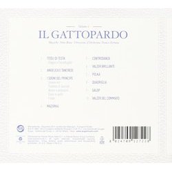 Il Gattopardo Soundtrack (Nino Rota) - CD Back cover