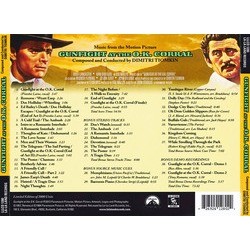 Gunfight at the O.K. Corral Soundtrack (Dimitri Tiomkin) - CD Back cover