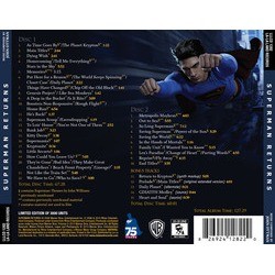 Superman Returns Soundtrack (John Ottman) - CD Back cover