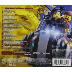 The Lego Movie Soundtrack (Various Artists, Mark Mothersbaugh) - CD Back cover