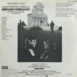 Obsession Soundtrack (Bernard Herrmann) - CD Back cover