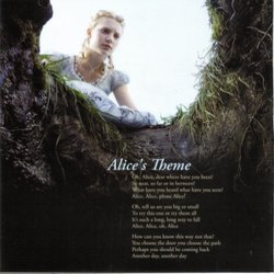 Alice in Wonderland Soundtrack (Danny Elfman) - cd-inlay