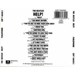 Help! Soundtrack (The Beatles, John Lennon, George Martin, Paul McCartney) - CD Back cover