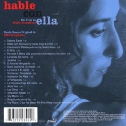 Hable con Ella Soundtrack (Various Artists, Alberto Iglesias) - CD Back cover