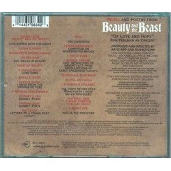 Beauty and the Beast Soundtrack (Don Davis, Lee Holdridge) - CD Back cover