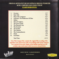 The Ten Commandments Soundtrack (Elmer Bernstein) - CD Back cover