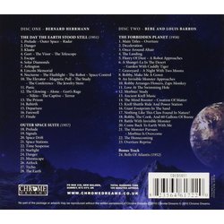 Sonic Sci Fi - The classic themes of Bernard Herrmann and Bebe & Louis Barron Soundtrack (Bebe & Louis Baron, Bernard Herrmann) - CD Back cover