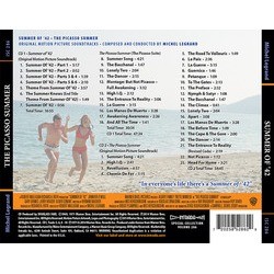 Summer Of '42 / Picasso Summer Soundtrack (Michel Legrand) - CD Back cover