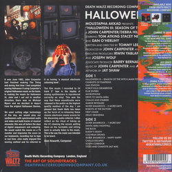 Halloween III: Season of the Witch Soundtrack (John Carpenter, Alan Howarth) - CD Back cover