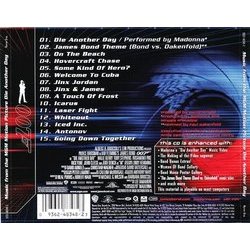 Die Another Day Soundtrack (David Arnold,  Madonna) - CD Back cover