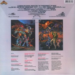 The Transformers: The Movie Soundtrack (Various Artists, Vince DiCola) - CD Back cover